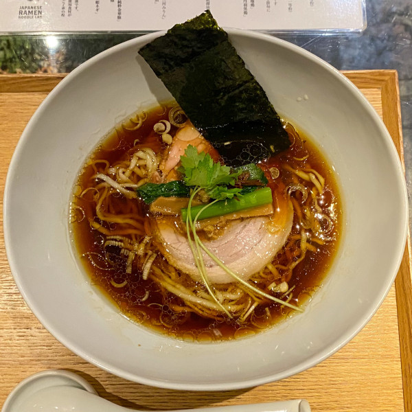 「生姜醤油らぁ麺（麺少なめ）¥1,500」@Japanese Ramen Noodle Lab Qの写真