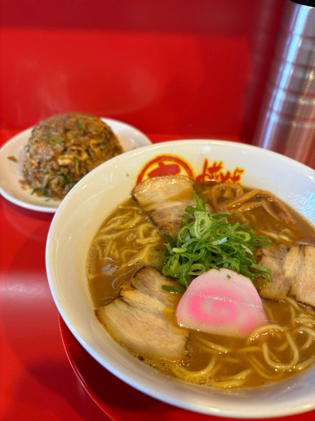 「半チャーハンセット」@丸高中華そば 西宮店の写真