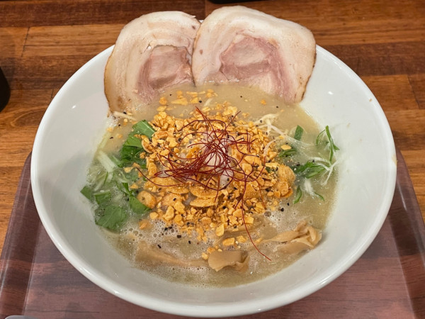 「ガガガガーリック鶏白湯　￥１０９０」@鶏白湯ラーメン専門店 HEITAIYAの写真