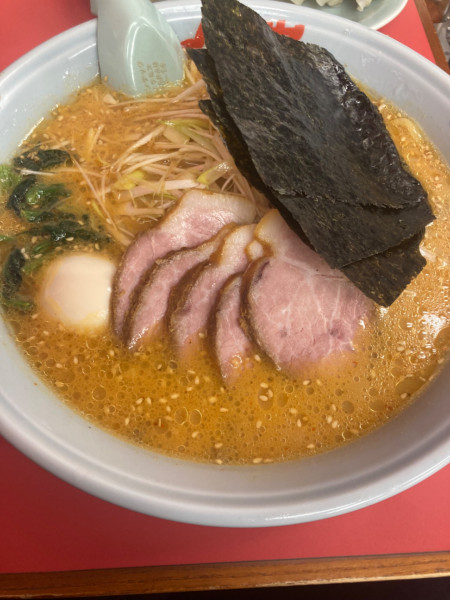 「特製味噌ネギチャーシュー麺(中盛、味玉トッピング)」@ラーメン山岡家 沼津柿田川店の写真