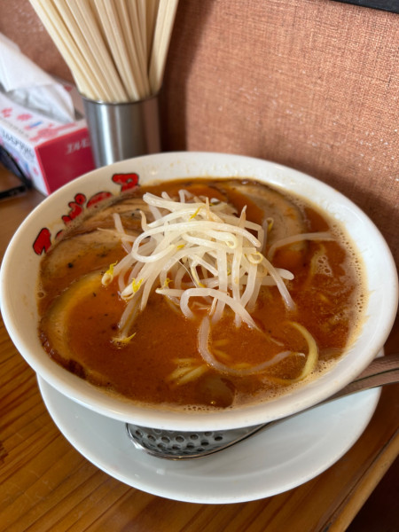 「勝浦チャーシュー担々麺　豚骨」@てっぱつ屋の写真