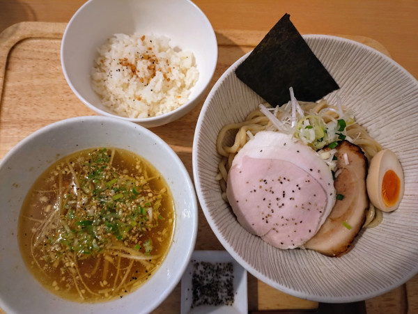 「つけ麺単品（豚にんにくネギ塩）￥1000」@FREEATの写真