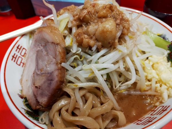 「小ラーメン（野菜まし・脂まし・にんにく少なめ）」@BUTAKIN 御茶ノ水店の写真