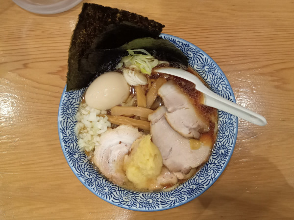 「【限定】特製コク生姜そば」@中華そば 笑歩の写真