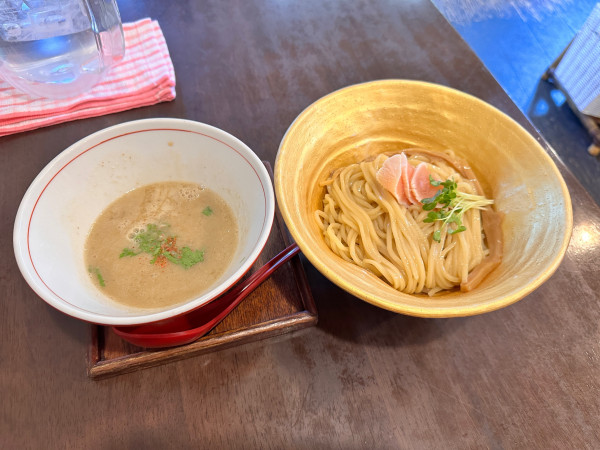 「美白白湯つけ麺」@麺ゃ しきの写真