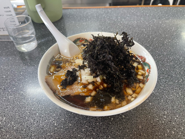 「岩のり玉ねぎ中華」@中華そば 龍華亭の写真