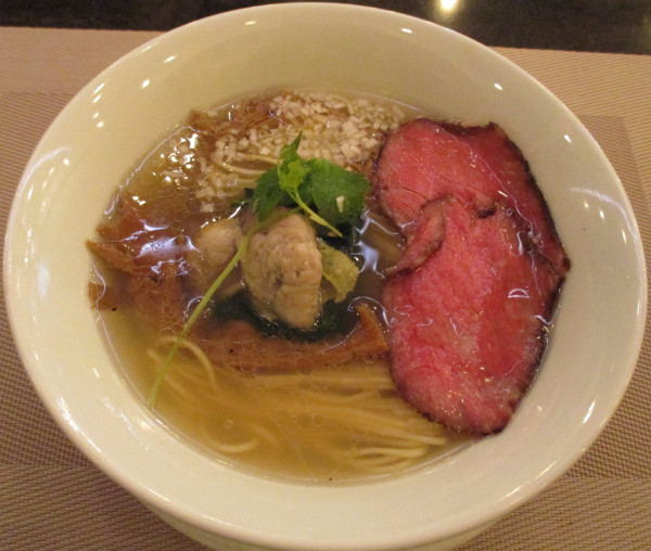 「牡蠣の塩らぁ麺　1300円」@MENSHOの写真