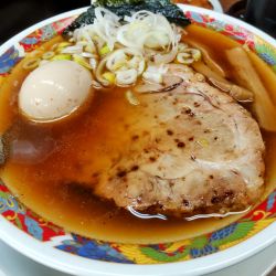 まぐろラーメン(醤油)味玉
