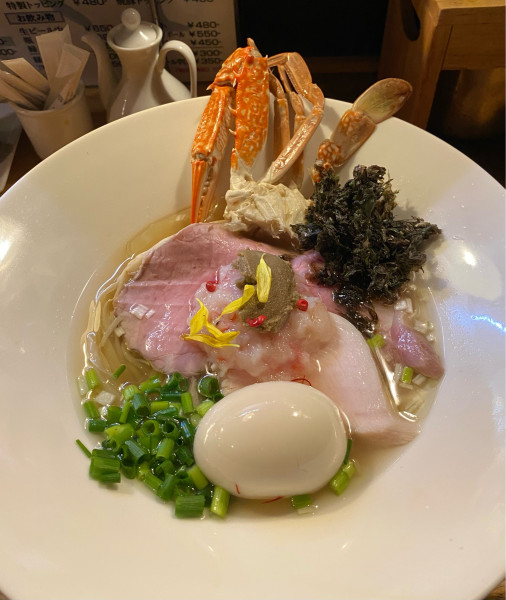 「[限定] かにSOBA(塩で) ¥1300」@麺庵 小島流の写真