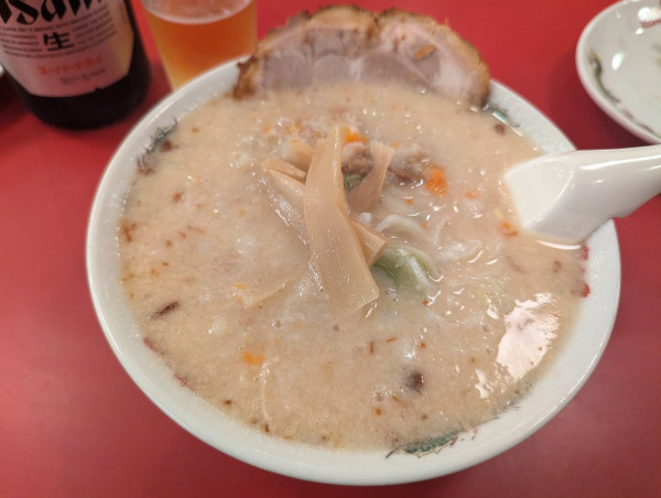 「北熊らーめん小880円」@支那そば 北熊 三重本店の写真