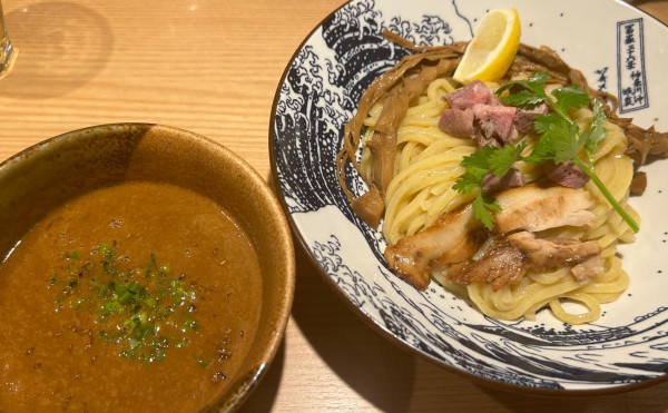 「ラム醤油スープつけ麺」@自家製麺 MENSHO TOKYOの写真