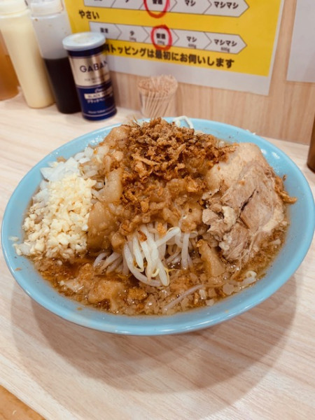 「ラーメン（300ｇ）1100円」@ラーメン天下の大将軍の写真