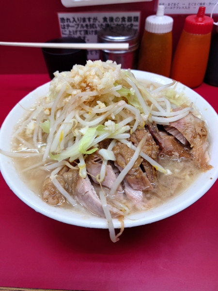 「大豚ダブル  全マシ」@ラーメン二郎 京急川崎店の写真