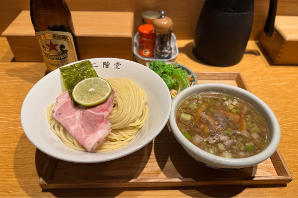 「醤油つけそば ¥1200」@中華そば 二階堂の写真