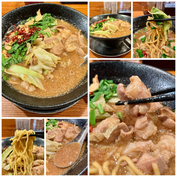 「【11月限定】ニラだくマルチョウらぁめん～味噌仕立て～」@らぁ麺屋 つなぎの写真