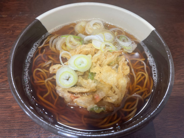 「かき揚げ天そば」@大橋やの写真