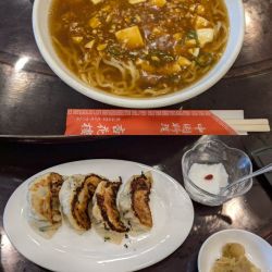 麻婆豆腐麺+焼餃子780円