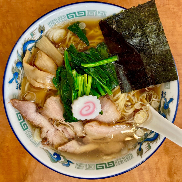 「塩ラーメン ほうれん草」@麺屋かむいの写真