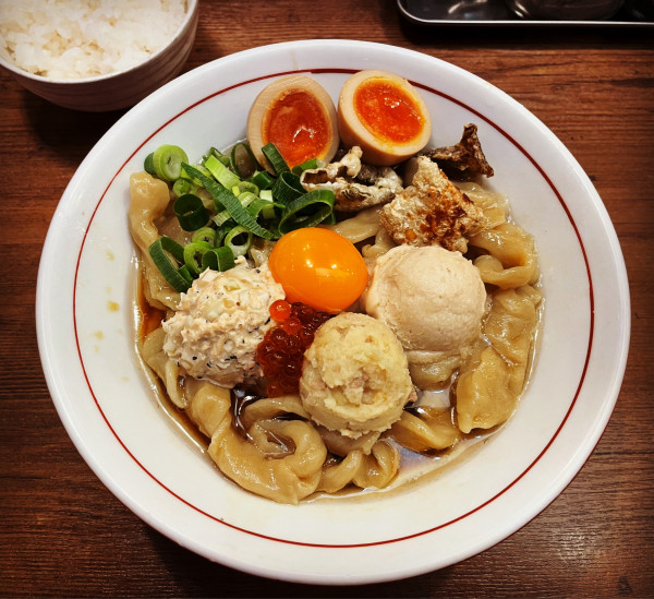 「限定　超極太麺のはらこジャンク！！」@麺屋58の写真