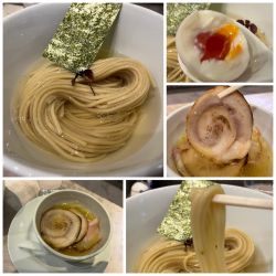 昆布水つけ麺(塩)1350円+味玉160円