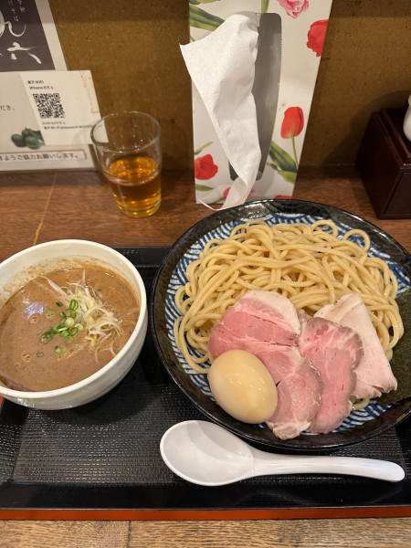 「特製鶏魚介つけそば大盛り」@つけそば 九六の写真