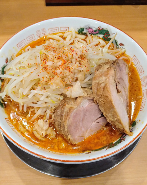 「義郎ラーメン並+辛脂(中辛)」@燕三条中華そば ぎと家 花崎店の写真