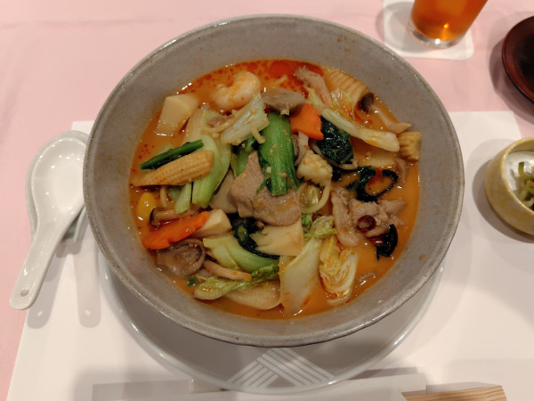 「四川風ちゃんぽん麺（期間限定）1936円」@大観苑の写真