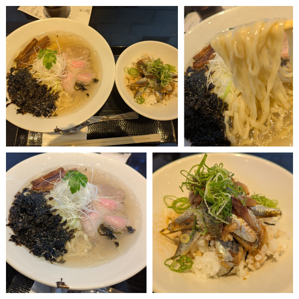 「【朝限定】貝と魚のあら炊き中華そば➕いわし丼」@Fishmenの写真