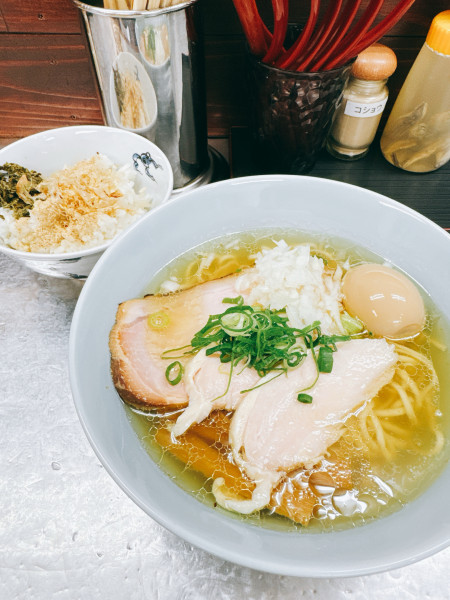 「地鶏 白醤油」@麺や 睡蓮の写真