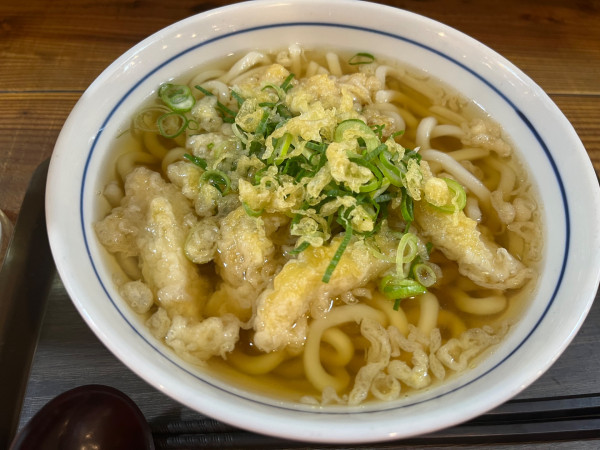 「ごぼう天うどん、ハイボール」@ウエスト 中央区役所前店の写真