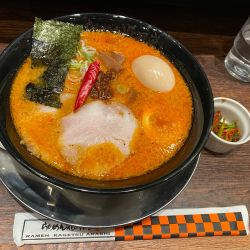 嵐げんこつバリ辛らぁめん+味玉（マスタークーポンで無料）1,03