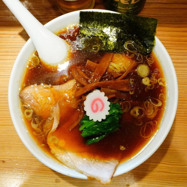 「しょうゆラーメン＋COEDO毬花」@オランダ軒の写真