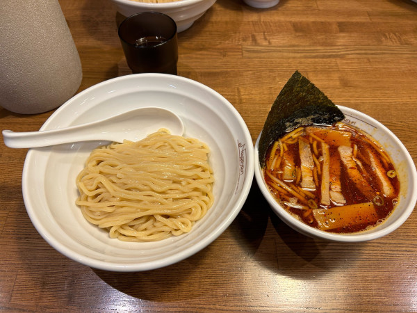 「辛にんにくつけ麺　1050円」@らーめん Nageyariの写真