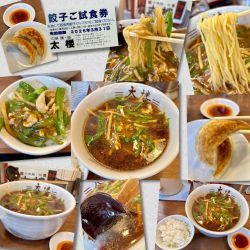ピーマン肉炒めラーメン+小ライス(ｻｰﾋﾞｽ+餃子(無料券)