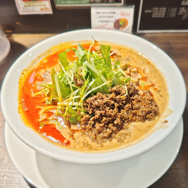 「味噌担々麺（麺大盛）」@四川担担麺 阿吽 湯島店の写真