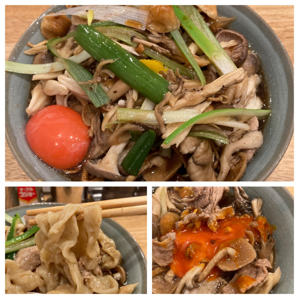 「肉茸南蛮」@だしと麺 遊泳の写真