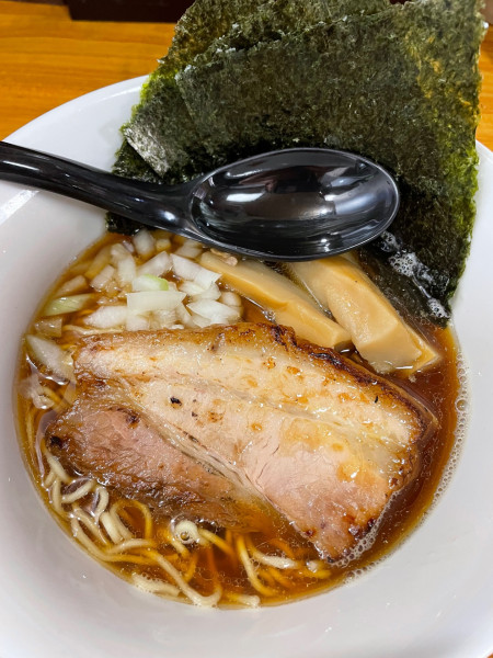 「限定　煮干しらめん」@いのうえの写真