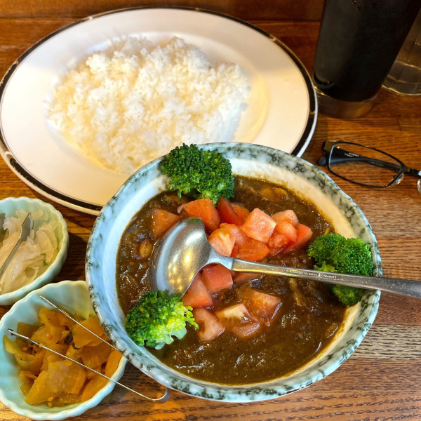 「弦斎(インド風チキン)セット(中辛)」@キャラウェイの写真