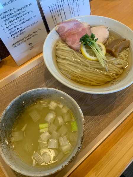 「昆布水つけ麺塩 大盛り」@HARE tokidoki MUGIの写真