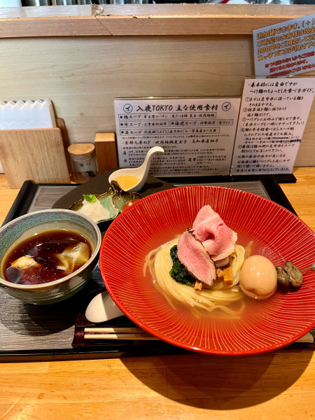 「特製ポルチーニ牡蠣醤油つけ麺」@入鹿(IRUCA)-Tokyo-の写真