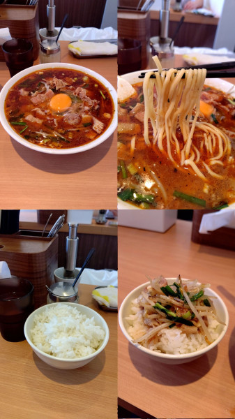 「『肉ニラスタミナメン+ごはん小+ニンニク増し』」@YOKOHAMA中華そば かみ山の写真