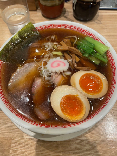 「味玉中華そば+MIXチャーシュー」@麺や みかんの写真