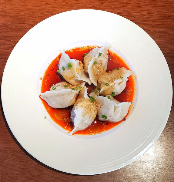 「王家の四川水餃子 880円+税」@中国料理 王家の写真