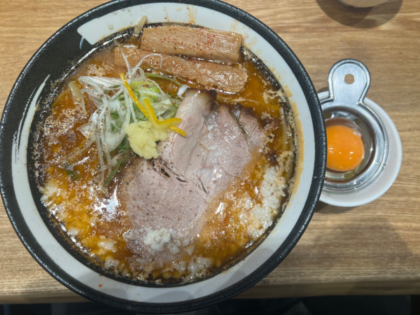 「熟成味噌らーめん1100円+替玉250円」@浅草 熟成味噌らーめん のりあき・美々の写真