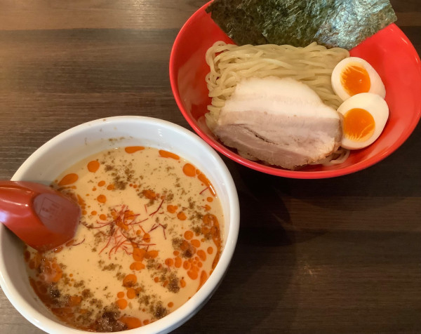 「坦々つけ麺」@横浜家系ラーメン 赤家 白楽店の写真