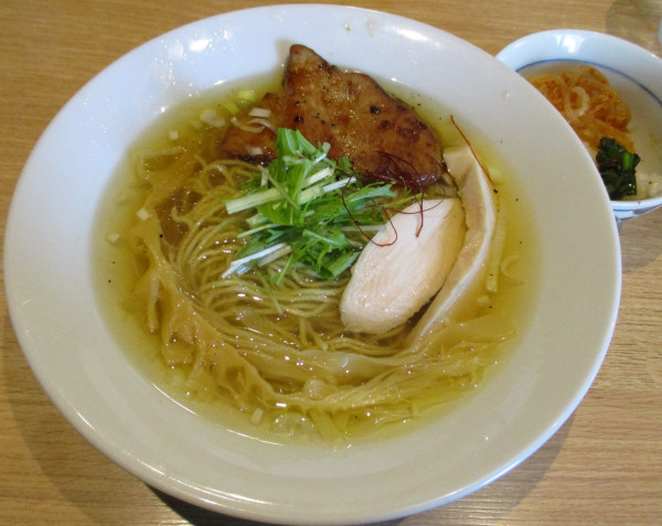 「地鳥塩らぁ麺 1100円 ※サービスご飯」@Nakameguro Ramen すぎ田の写真