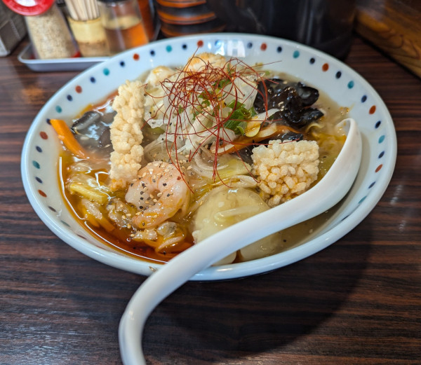 「海鮮あんかけウイング麺」@らー麺 あけどやの写真