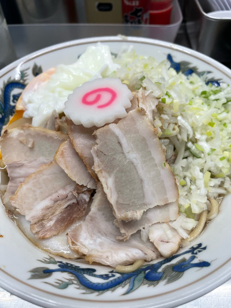 「油そば チャシュー 半熟卵」@中華そば みたかの写真