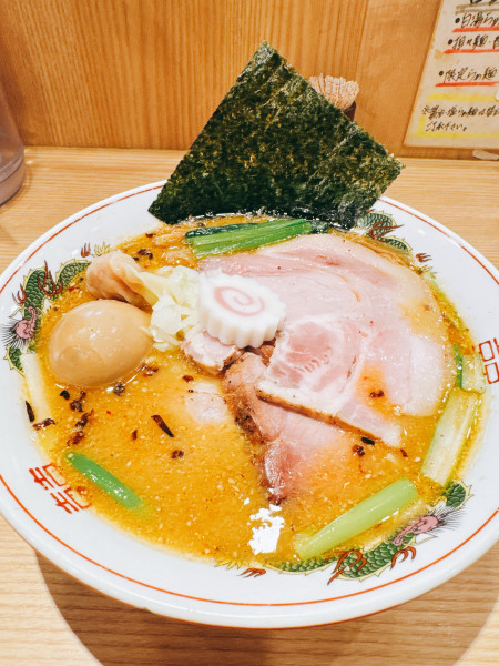 「特製背脂煮干しの味噌中華そば」@中村麺三郎商店の写真