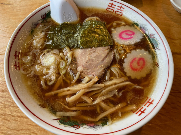 「手打ち中華そば(醤油)850円」@のんきやの写真